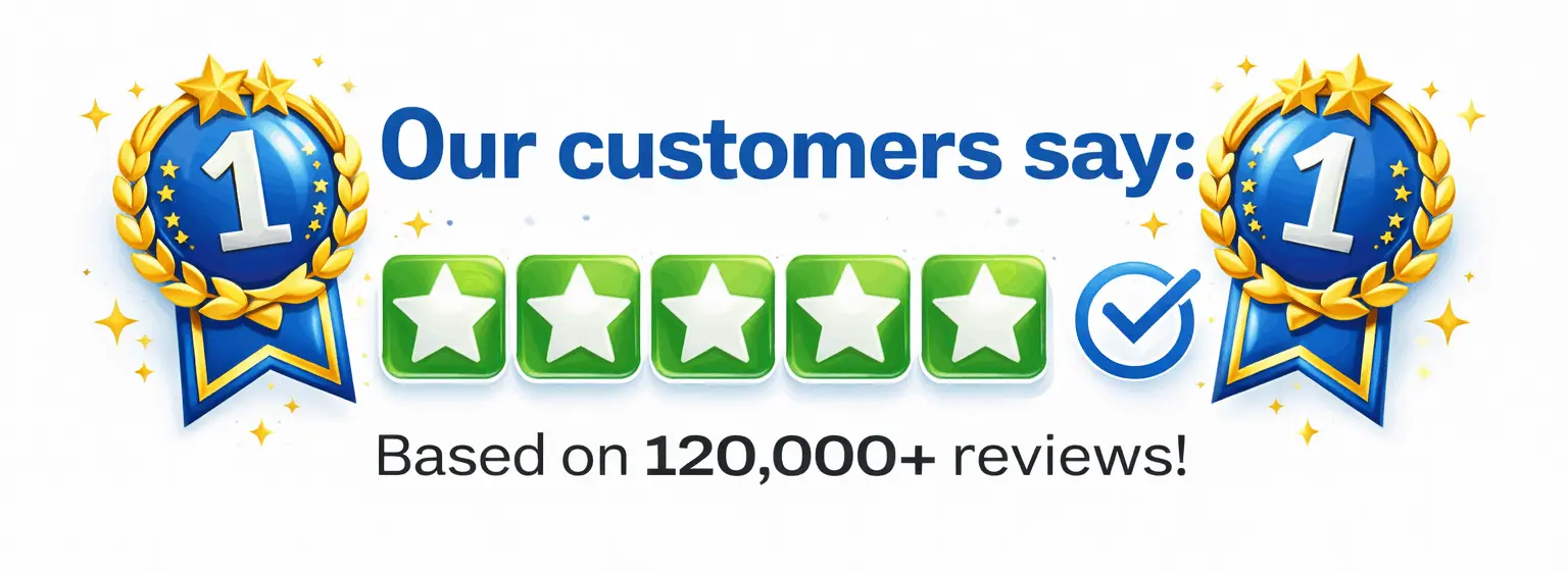 Gut Go 5-star verified customer reviews and doctor-recommended badge